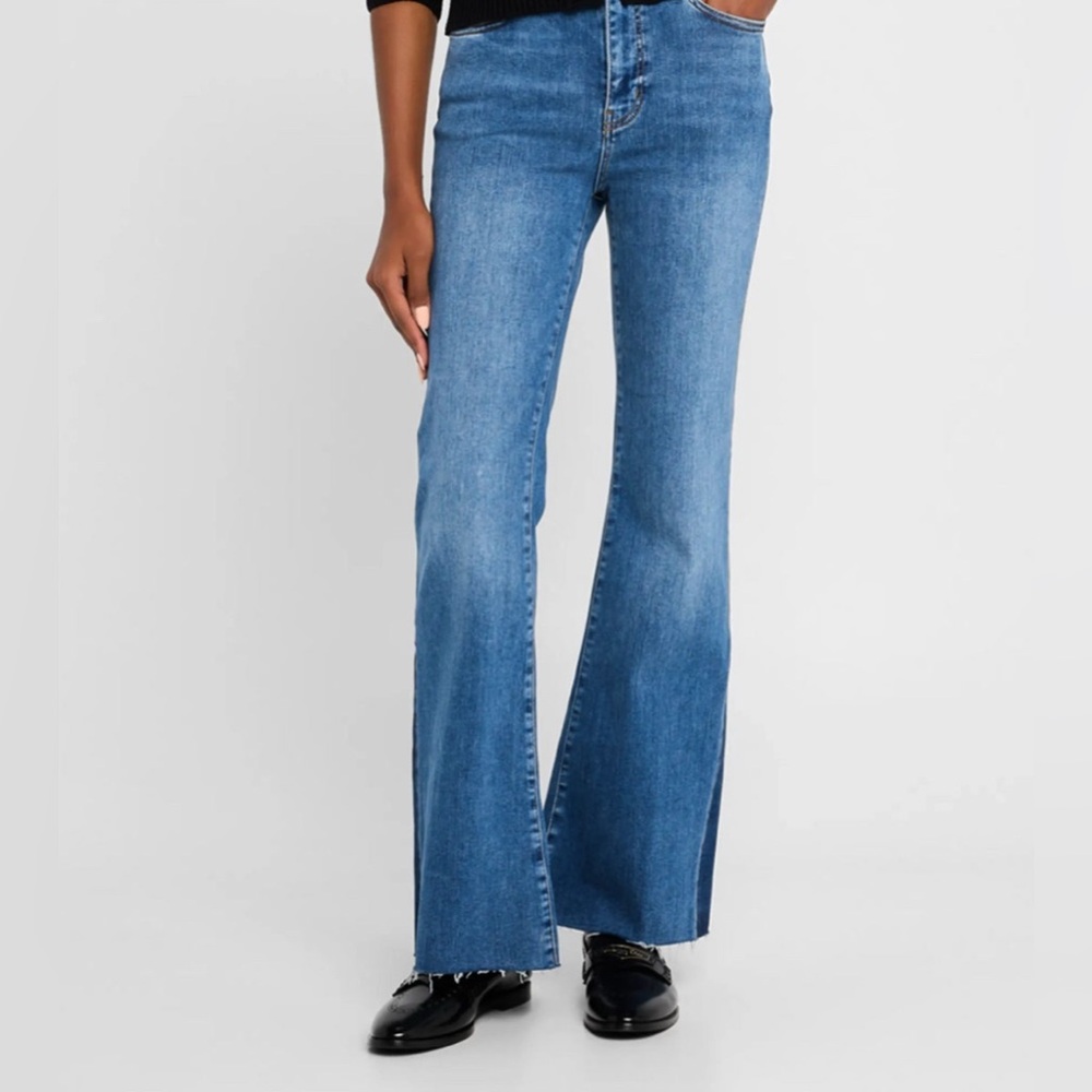 Frame Denim Classic Blue Wide Leg Jeans